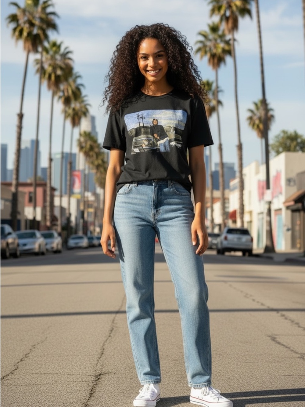 Ice Cube Black Graphic T Shirt